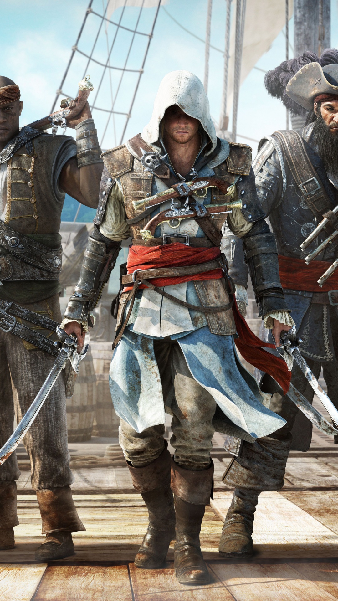 Обои Assassins Creed III, ubisoft, отдых, Хайтам Кенуэй, ассассинс Крид черный флаг в разрешении 1080x1920