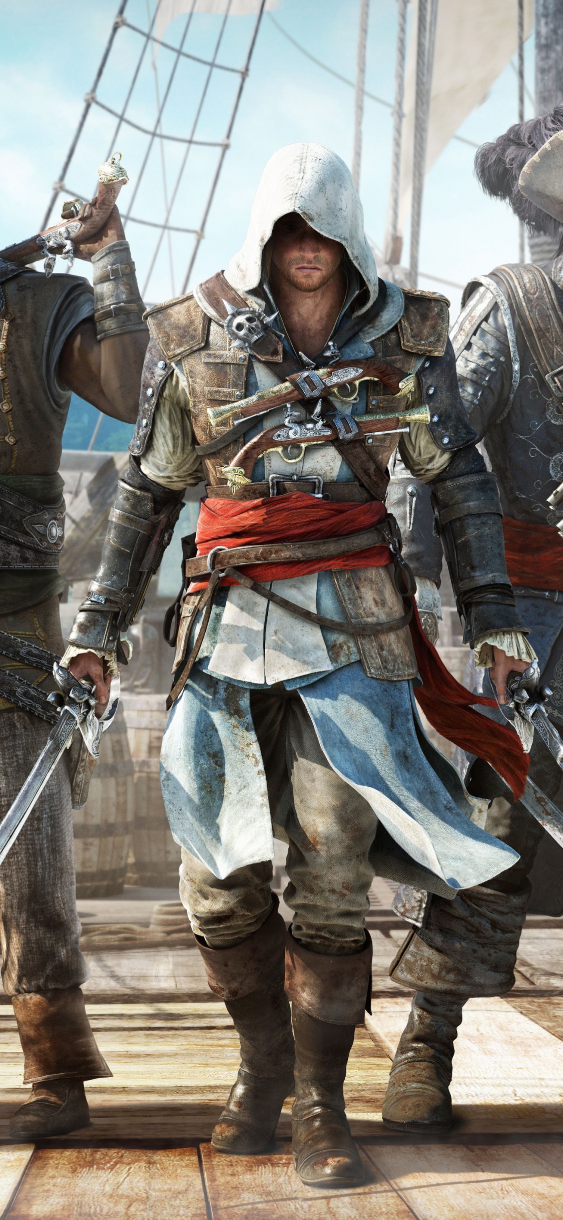 Обои Assassins Creed III, ubisoft, отдых, Хайтам Кенуэй, ассассинс Крид черный флаг в разрешении 1125x2436