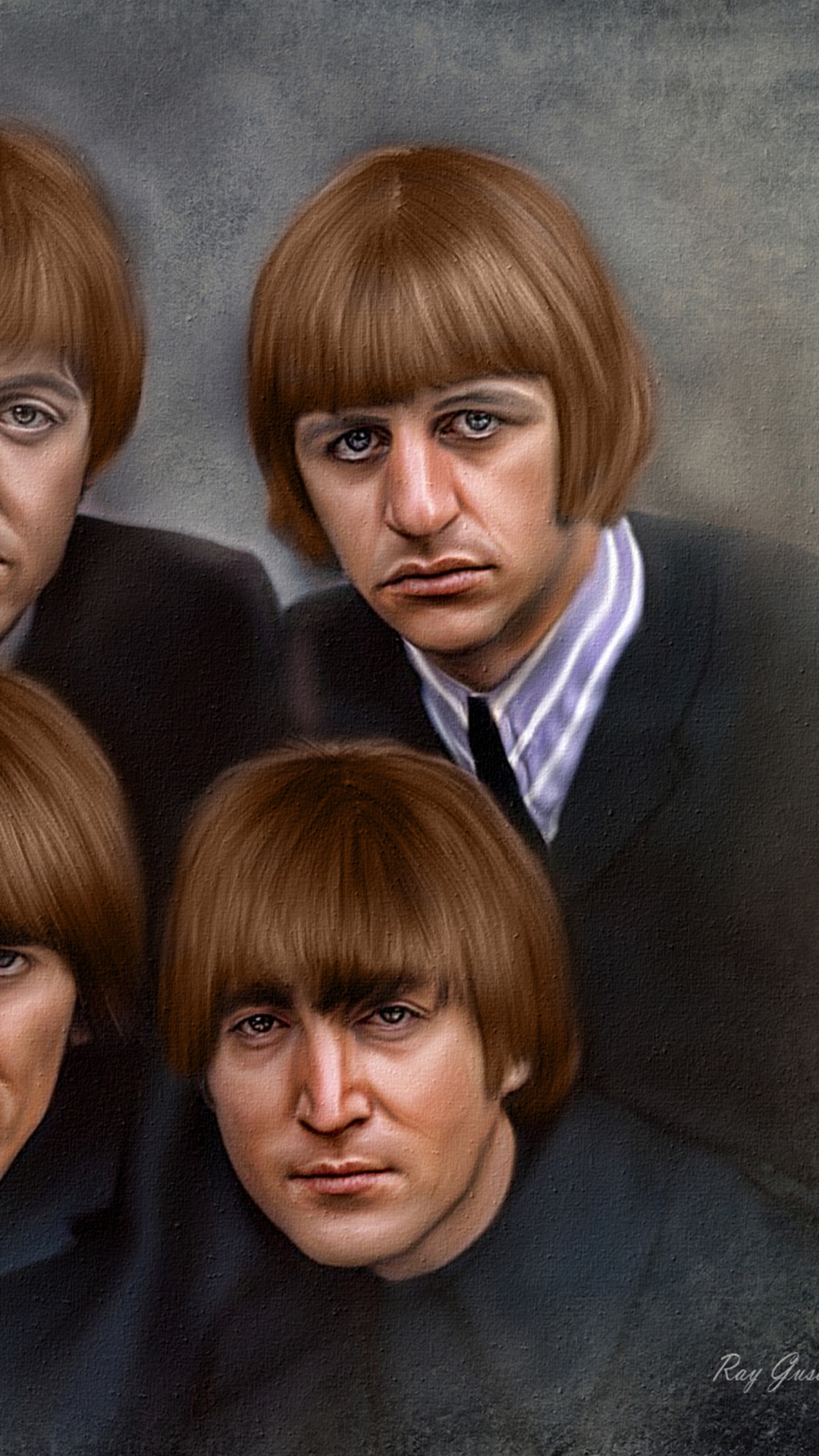 Обои Джон Леннон, пол Маккартни, Джордж Харрисон, Ринго Старр, The Beatles в разрешении 1080x1920