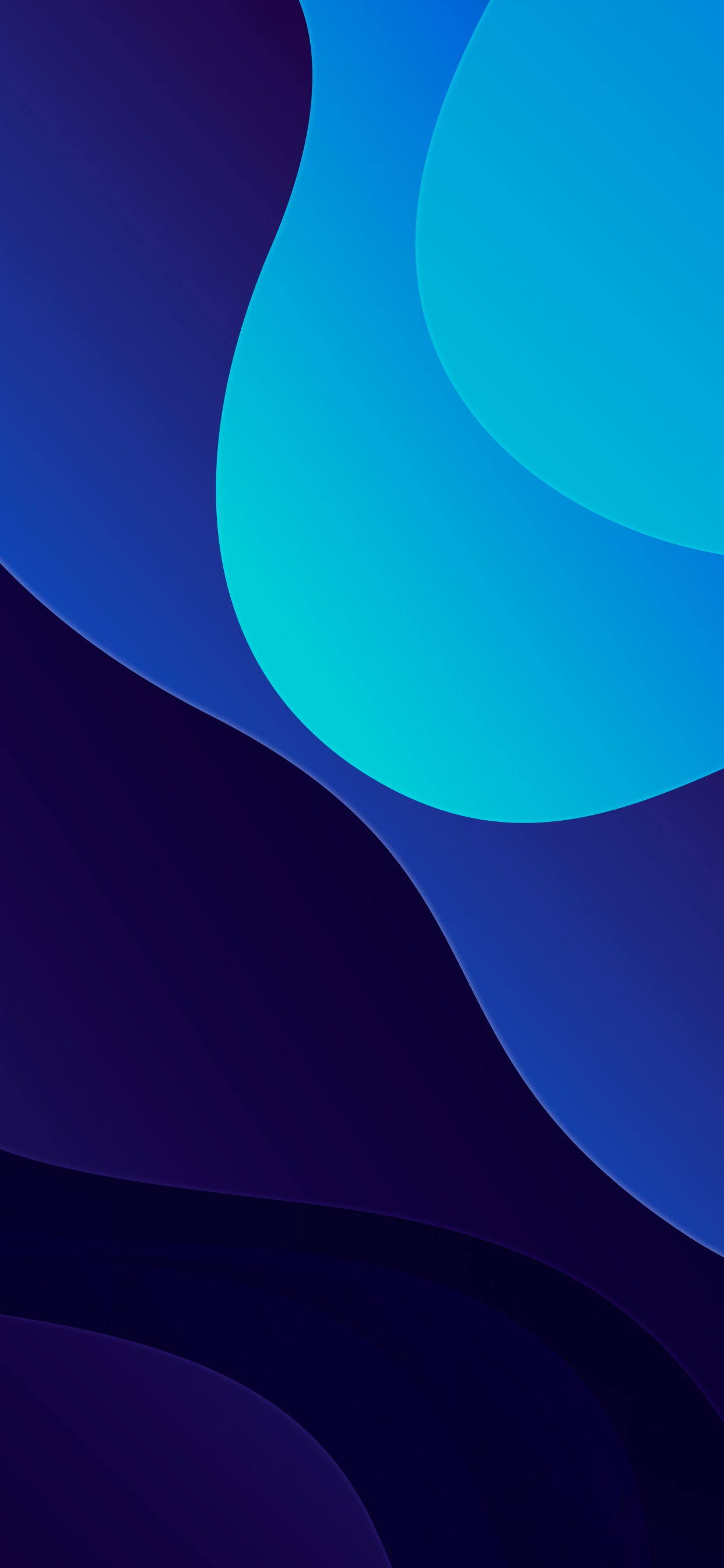 Обои фрактальное искусство, арт, фрактал, синий, дизайн в разрешении 1242x2688