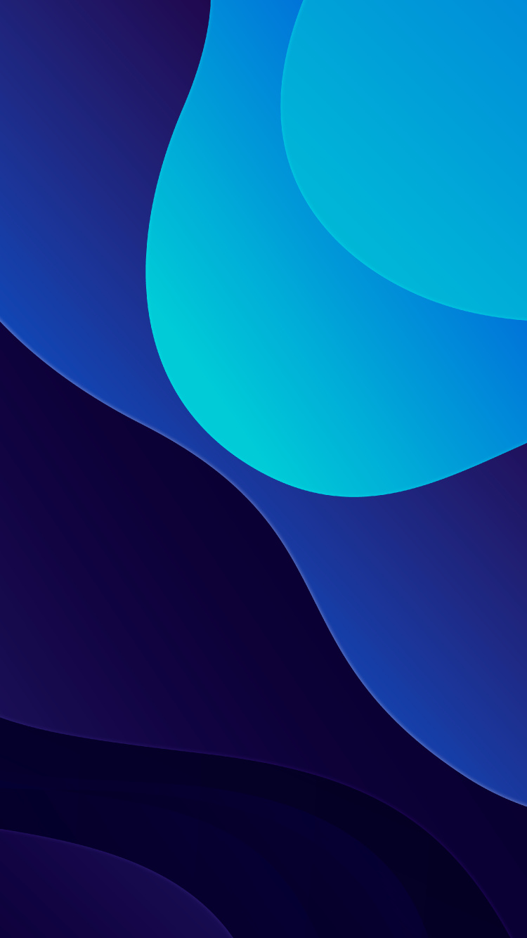 Обои фрактальное искусство, арт, фрактал, синий, дизайн в разрешении 750x1334