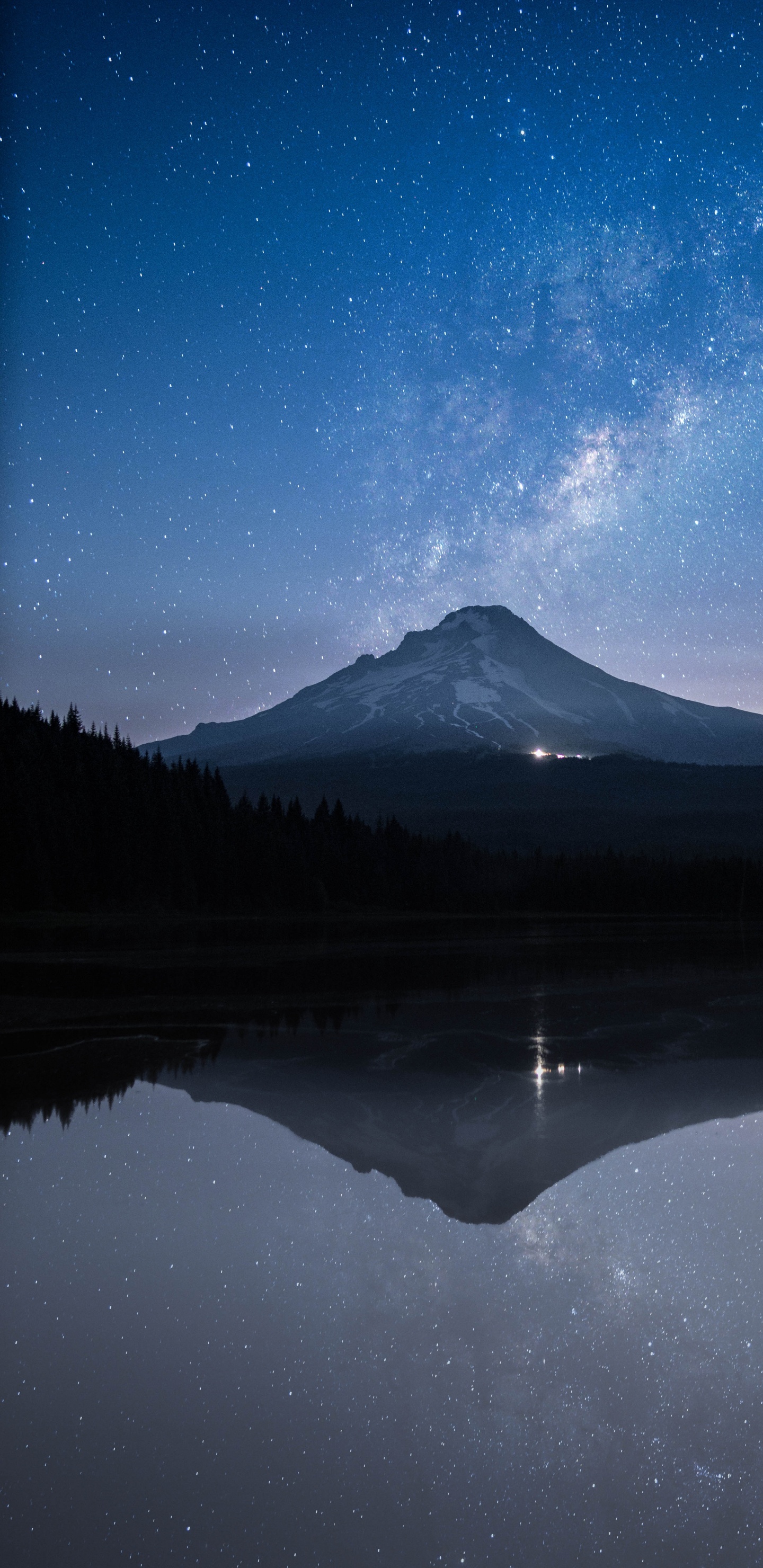 Обои пейзажи гор, горный рельеф, стратовулкан, гора, природа в разрешении 1440x2960