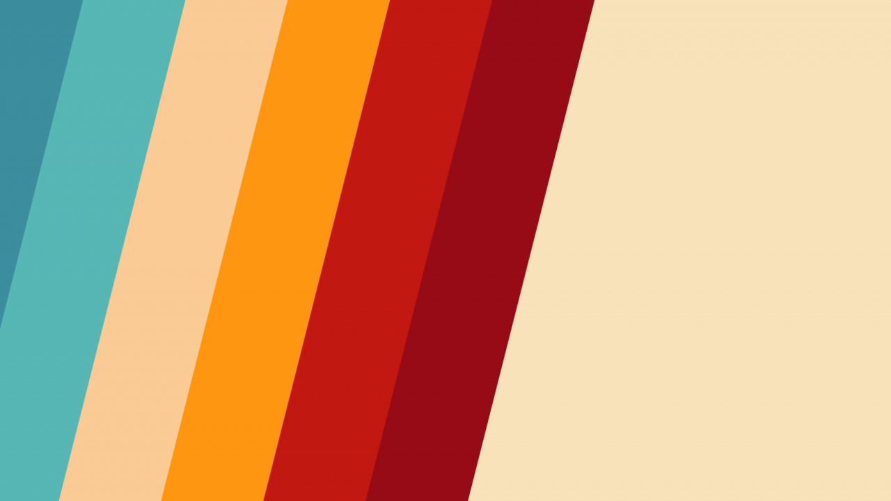 Обои Оранжевый цвет, Один пользовательский интерфейс, графический дизайн, красочность, полутона и оттенки в разрешении 1280x720