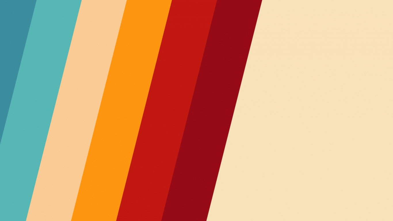 Обои Оранжевый цвет, Один пользовательский интерфейс, графический дизайн, красочность, полутона и оттенки в разрешении 1366x768