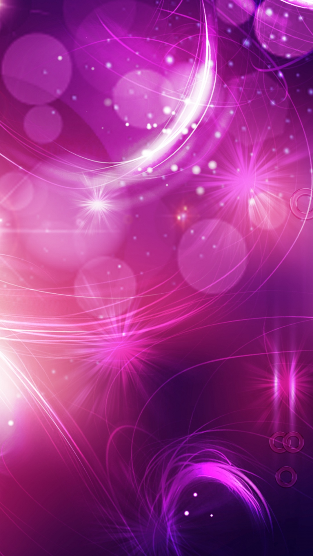 Обои боке, блик, Фиолетовый, пурпур, розовый в разрешении 1080x1920