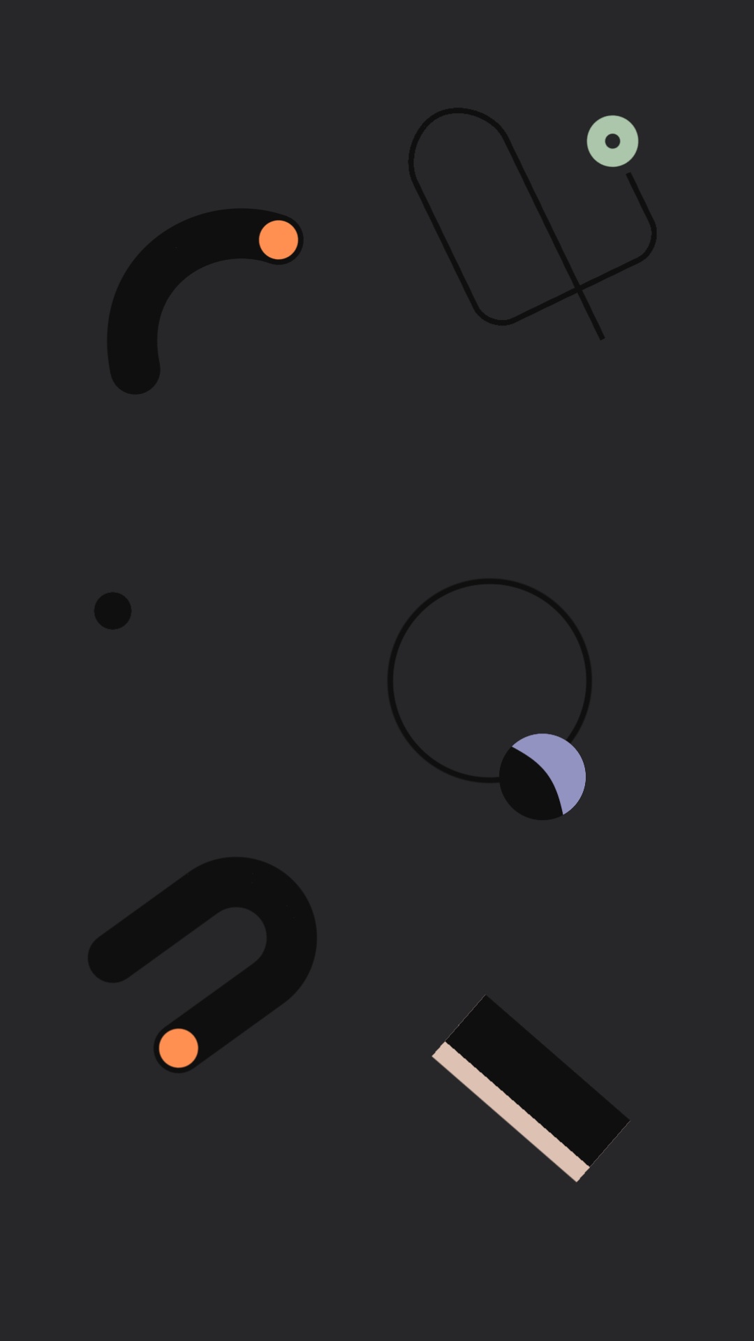 Обои Google, Google Pixel 4, измеритель, дизайн, круг в разрешении 1080x1920