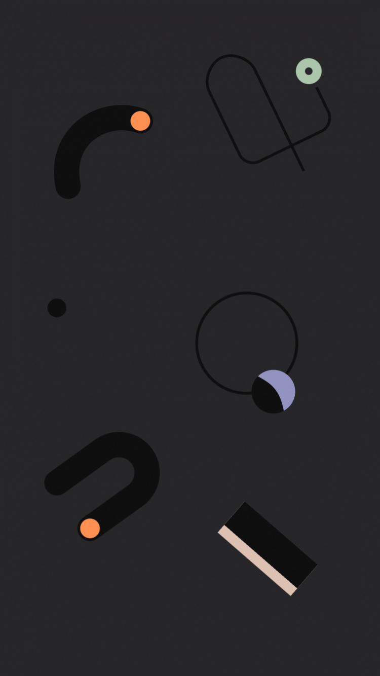 Обои Google, Google Pixel 4, измеритель, дизайн, круг в разрешении 750x1334