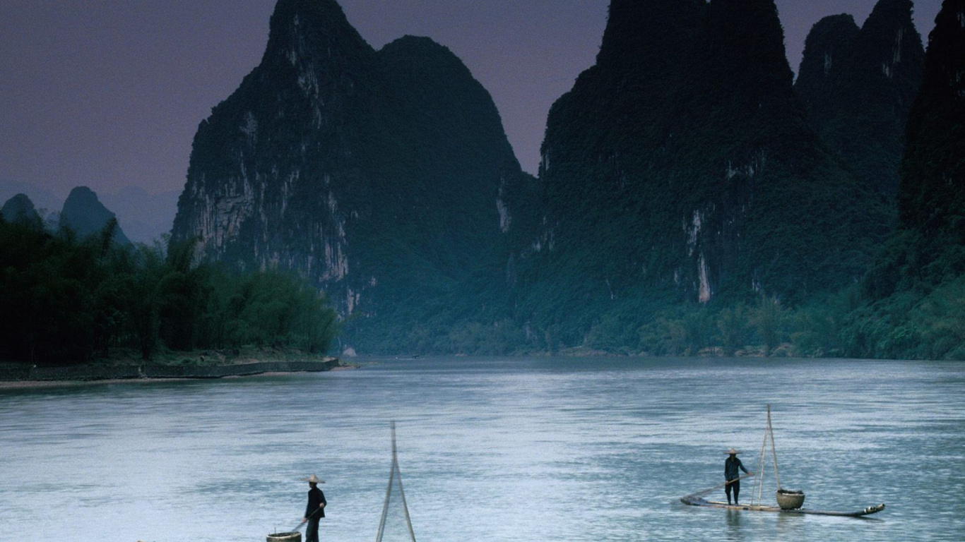 Обои туризм, природа, вода, реки, отражение в разрешении 1366x768