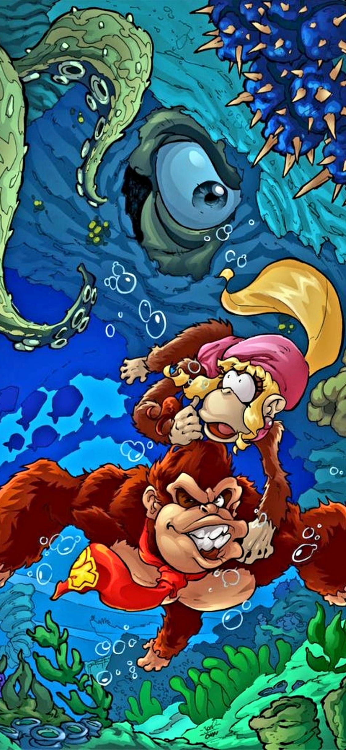 Обои арт, фан арт, мультфильм, иллюстрация, концепт арт в разрешении 1125x2436