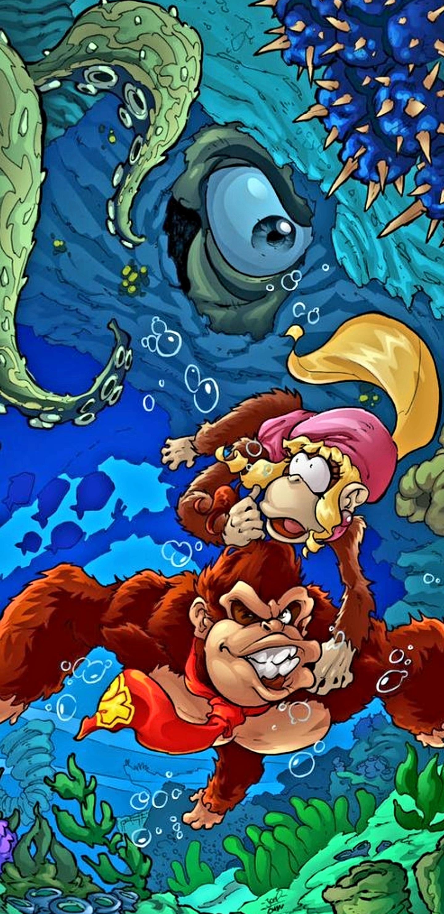 Обои арт, фан арт, мультфильм, иллюстрация, концепт арт в разрешении 1440x2960