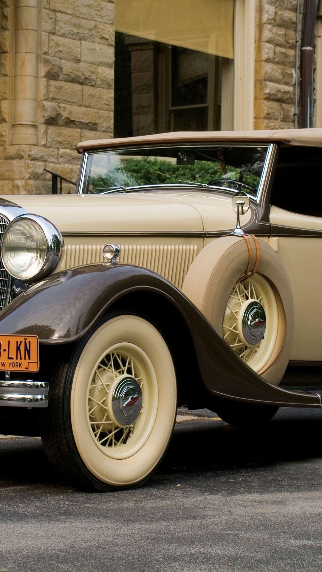 Обои старинный автомобиль, старинная машина, Классика, Линкольн МКС, кузов купе в разрешении 1080x1920