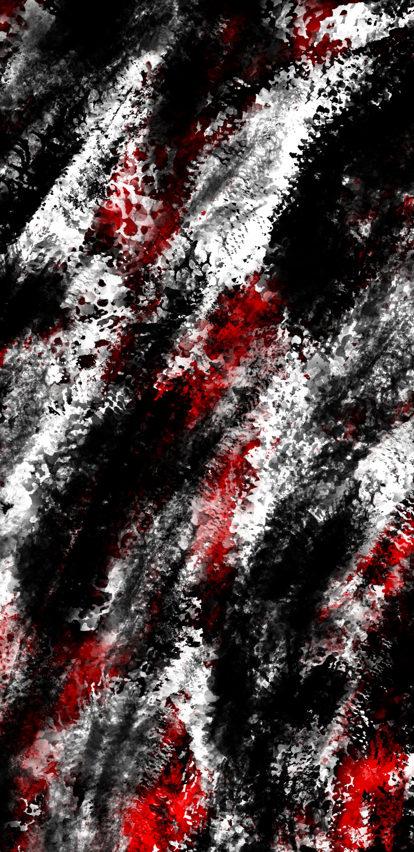 Обои арт, узор, полутона и оттенки, живопись, пурпурный цвет в разрешении 1440x2960