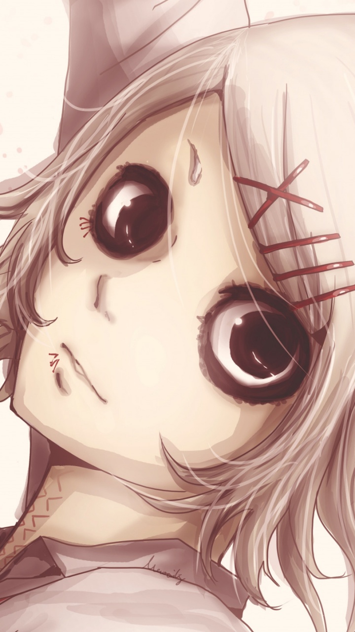 Обои Кен kaneki, Токио вурдалак, аниме, волосы, лицо в разрешении 720x1280