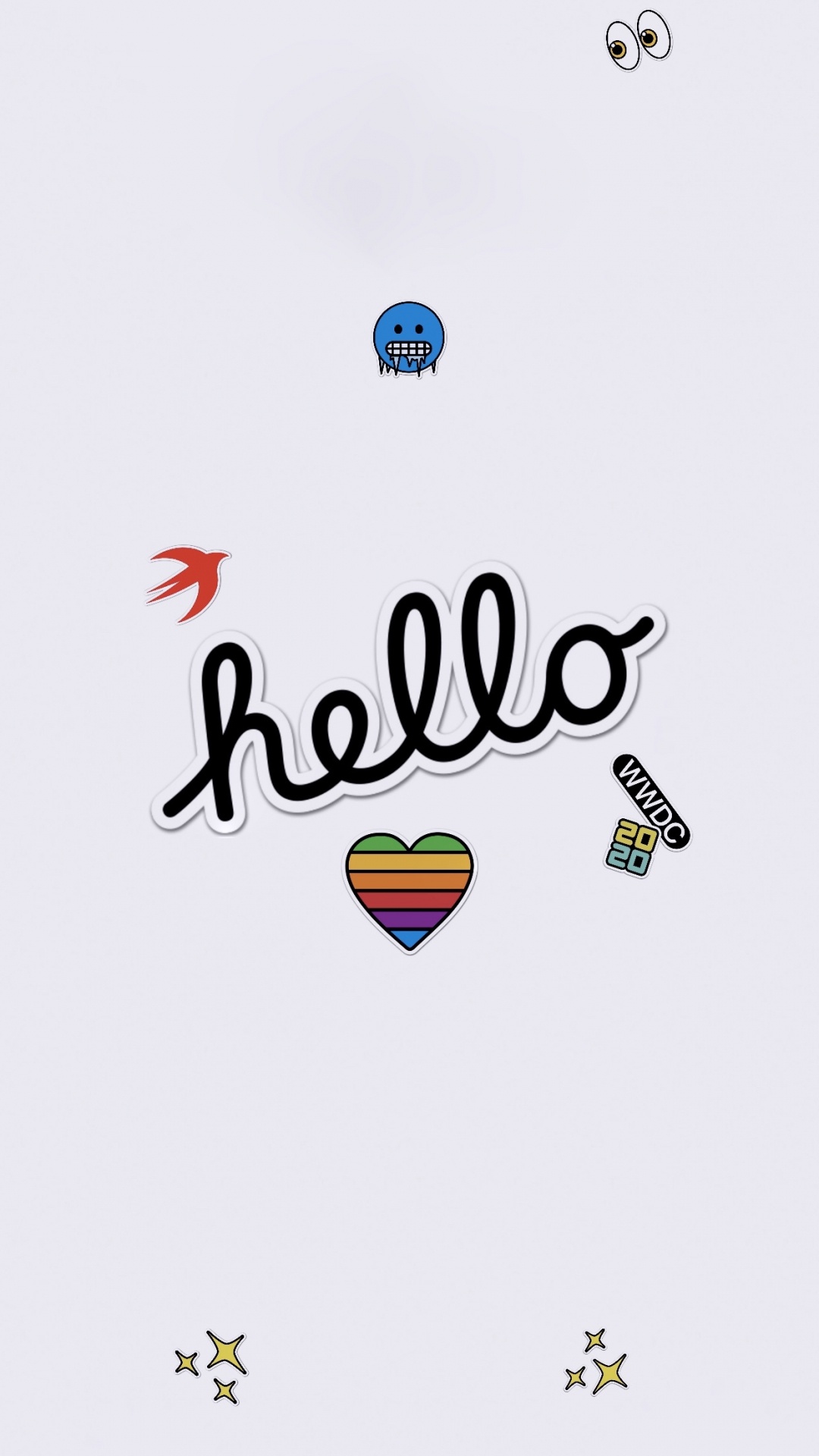 Обои айпад, macbook, наклейка, ipad pro, apple в разрешении 1080x1920