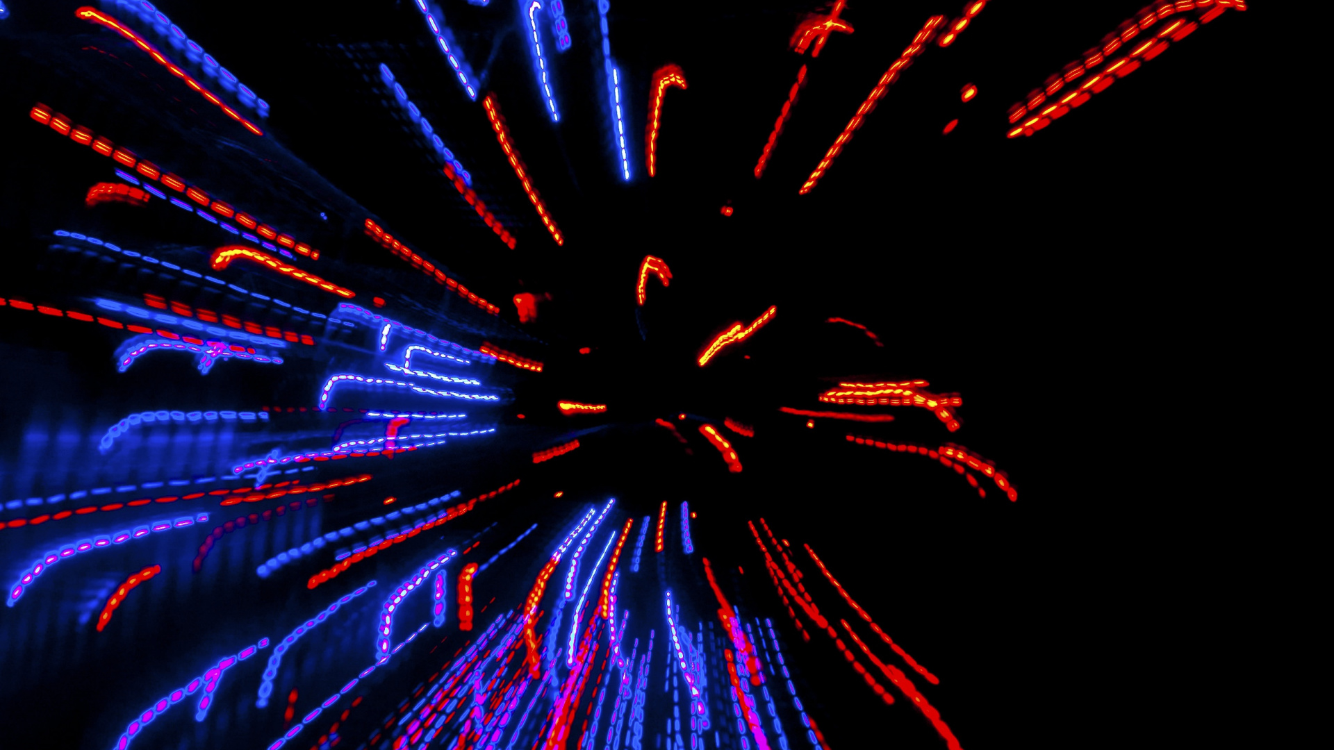 Обои салют, смартфон, электрик, свет, неон в разрешении 1920x1080