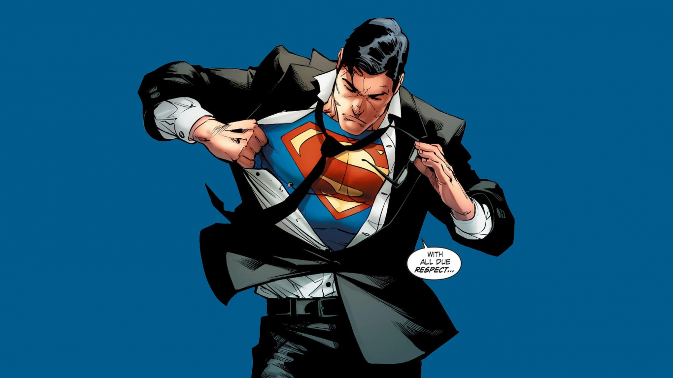 Обои Супермен, Бэтмен, комиксы dc, комиксы, супергерой в разрешении 1366x768