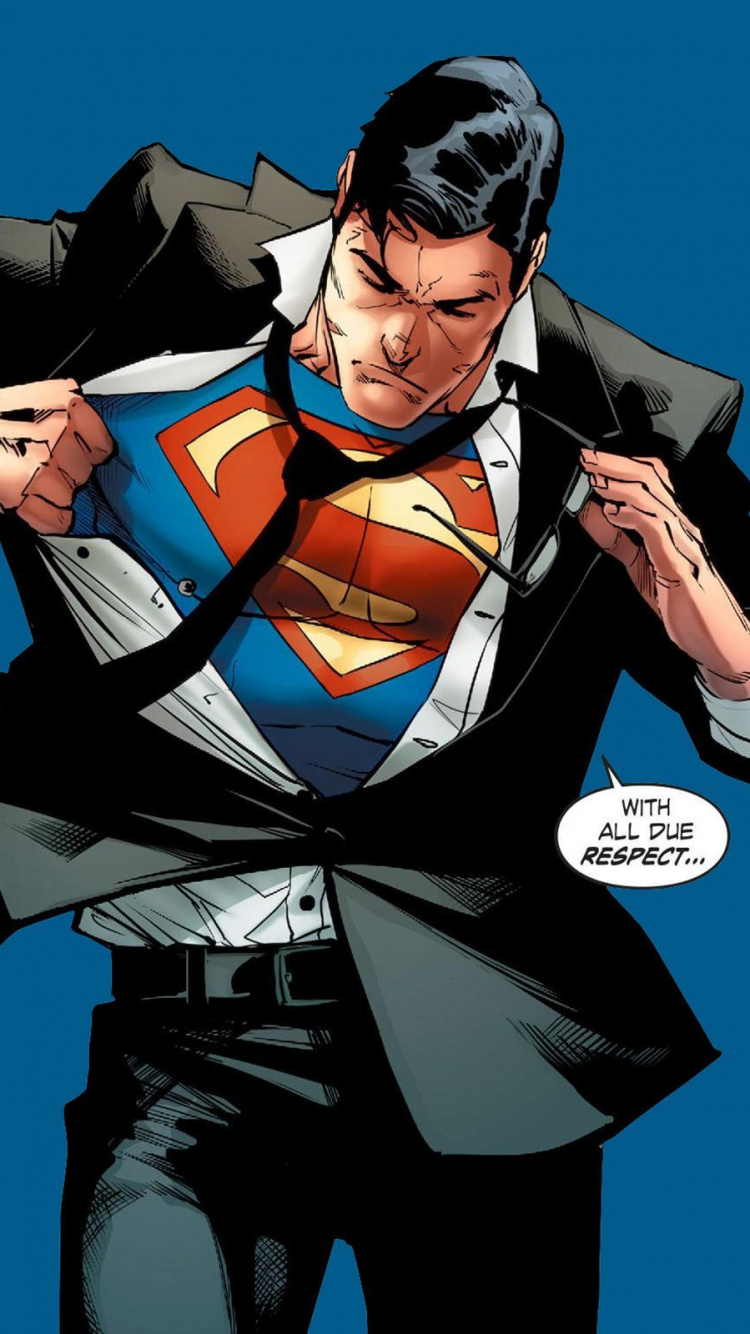 Обои Супермен, Бэтмен, комиксы dc, комиксы, супергерой в разрешении 750x1334