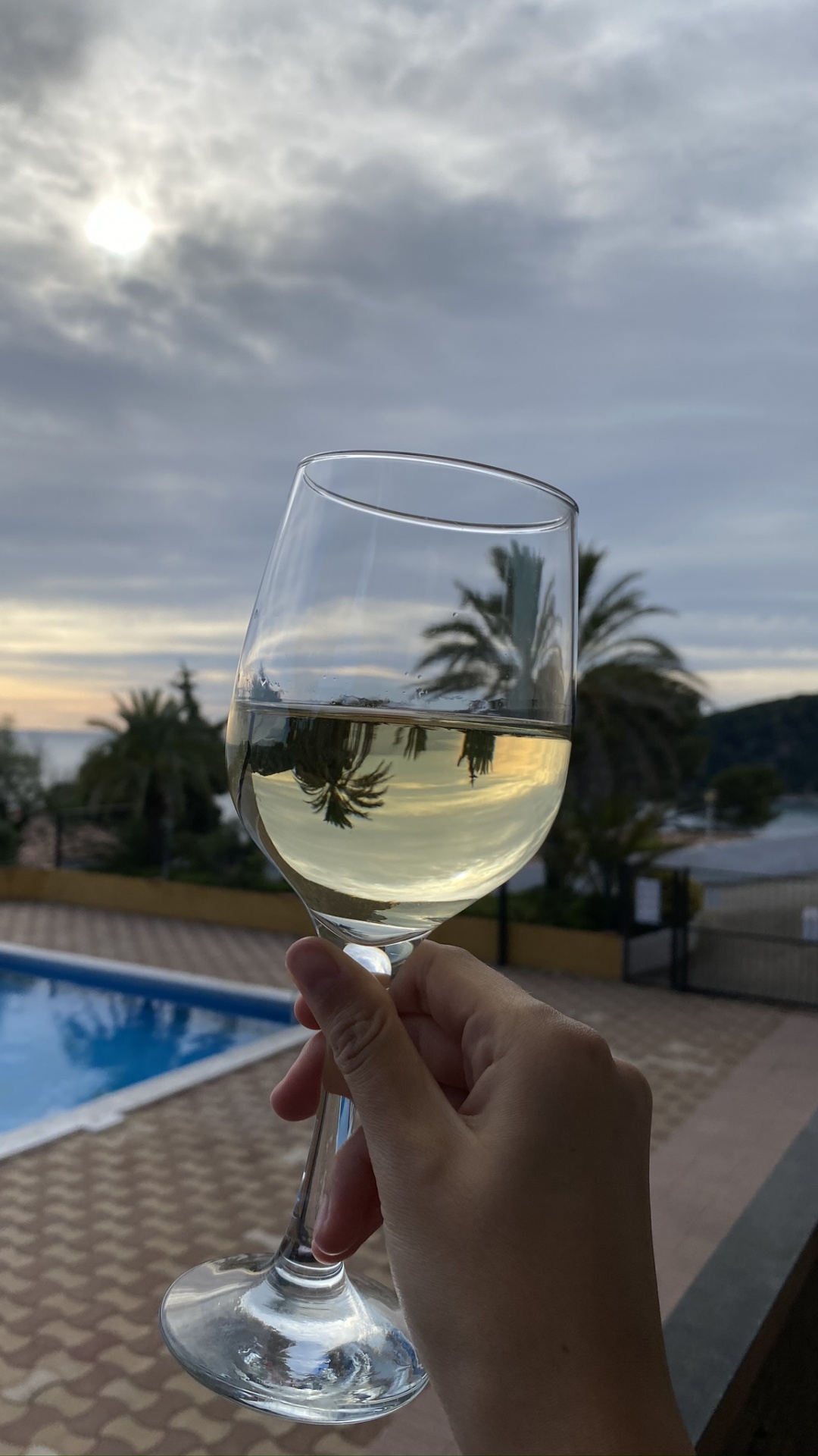 Обои вода, бокал для вина, вино, рюмки, жидкость в разрешении 1080x1920