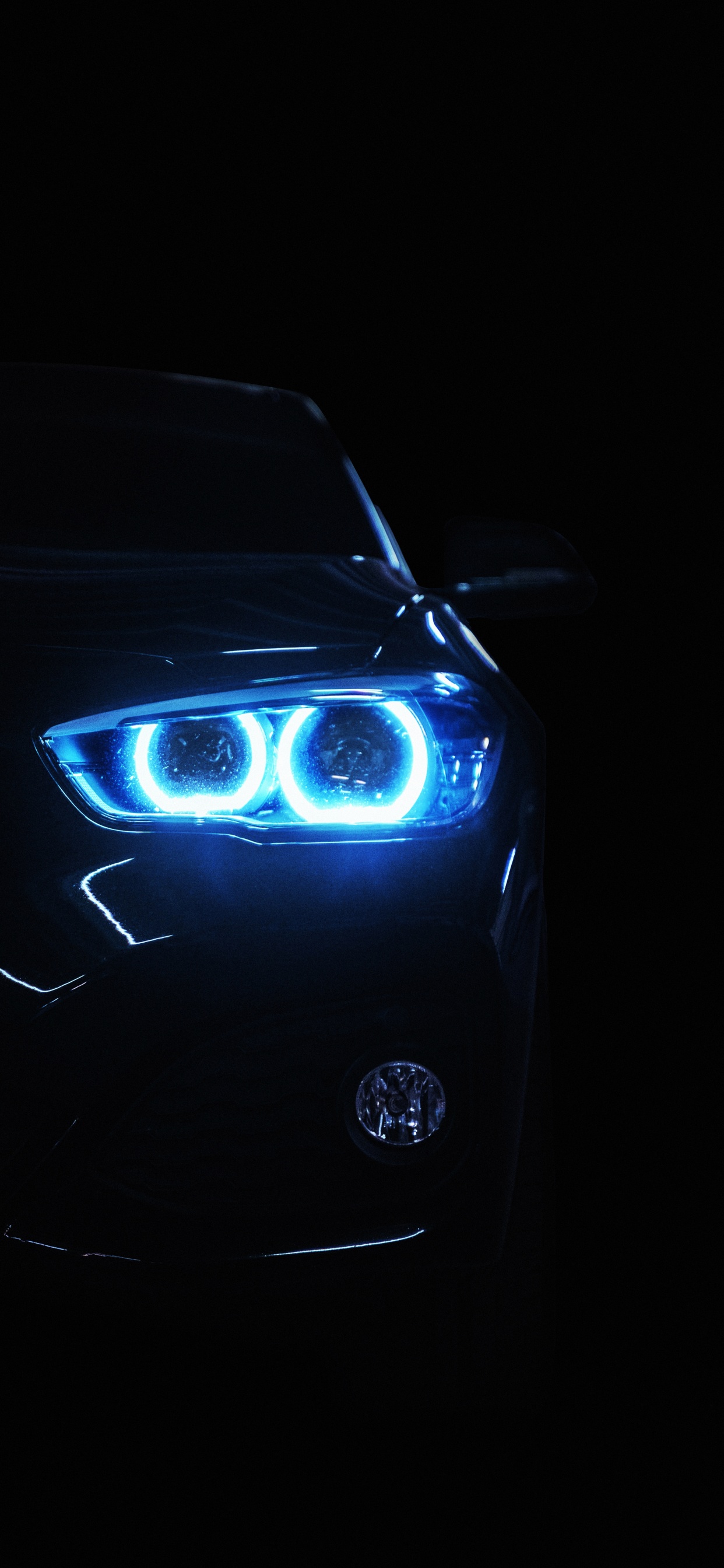 Обои фара, спорткар, легковые автомобили, колесо, капюшон в разрешении 1242x2688