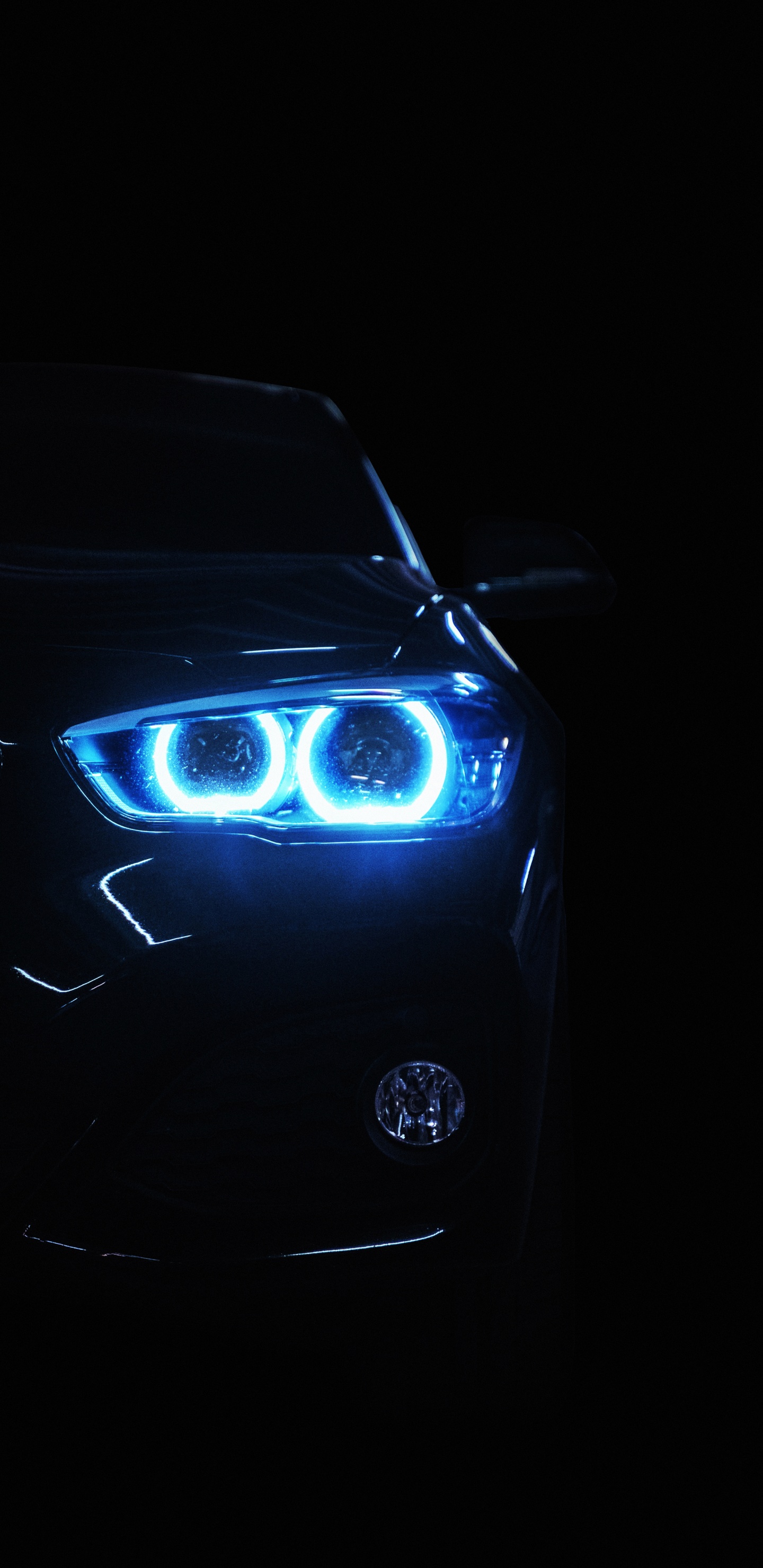 Обои фара, спорткар, легковые автомобили, колесо, капюшон в разрешении 1440x2960