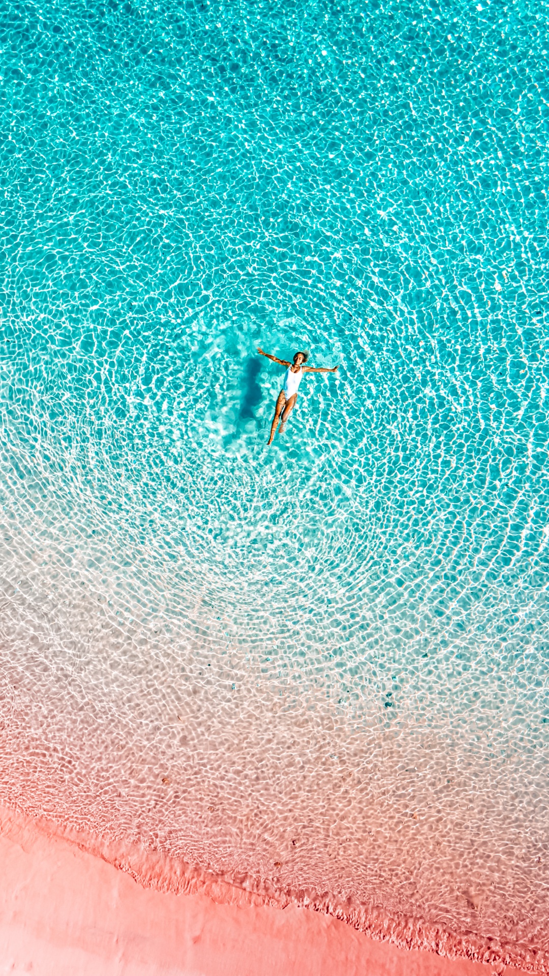 Обои вода, пляж манджарит, Комодо, гидроресурсы, жидкий в разрешении 1080x1920