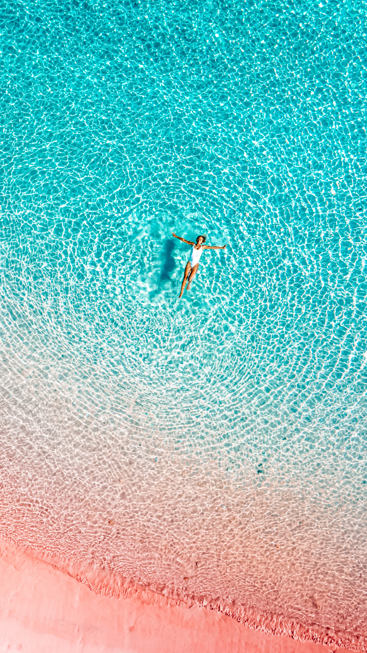 Обои вода, пляж манджарит, Комодо, гидроресурсы, жидкий в разрешении 750x1334