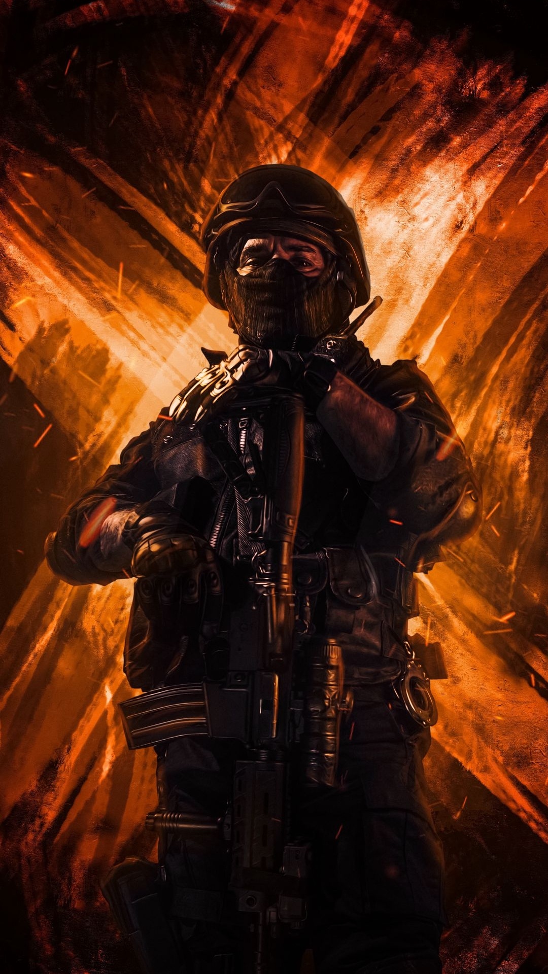 Обои темнота, игра-боевик, арт, событие, боевик в разрешении 1080x1920