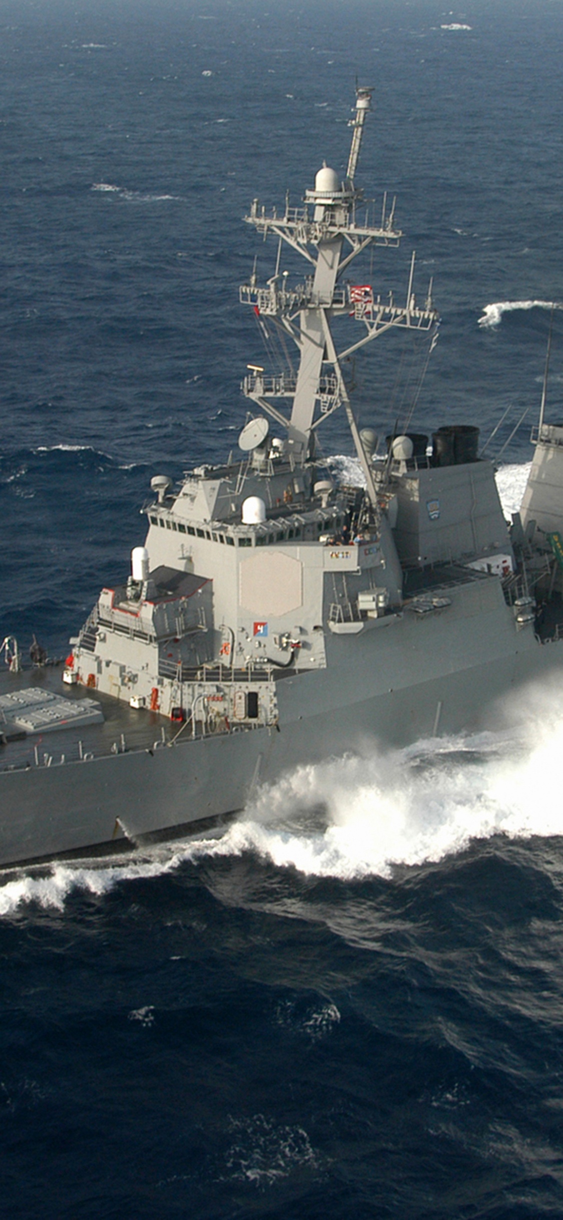 Обои разрушитель, военно морской флот США, Эсминец Арли Берк, военный корабль, корабль в разрешении 1125x2436