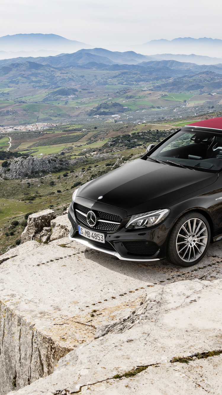 Обои авто, Кабриолет, обод, Мерседес АМГ, автомобиль среднего размера в разрешении 750x1334