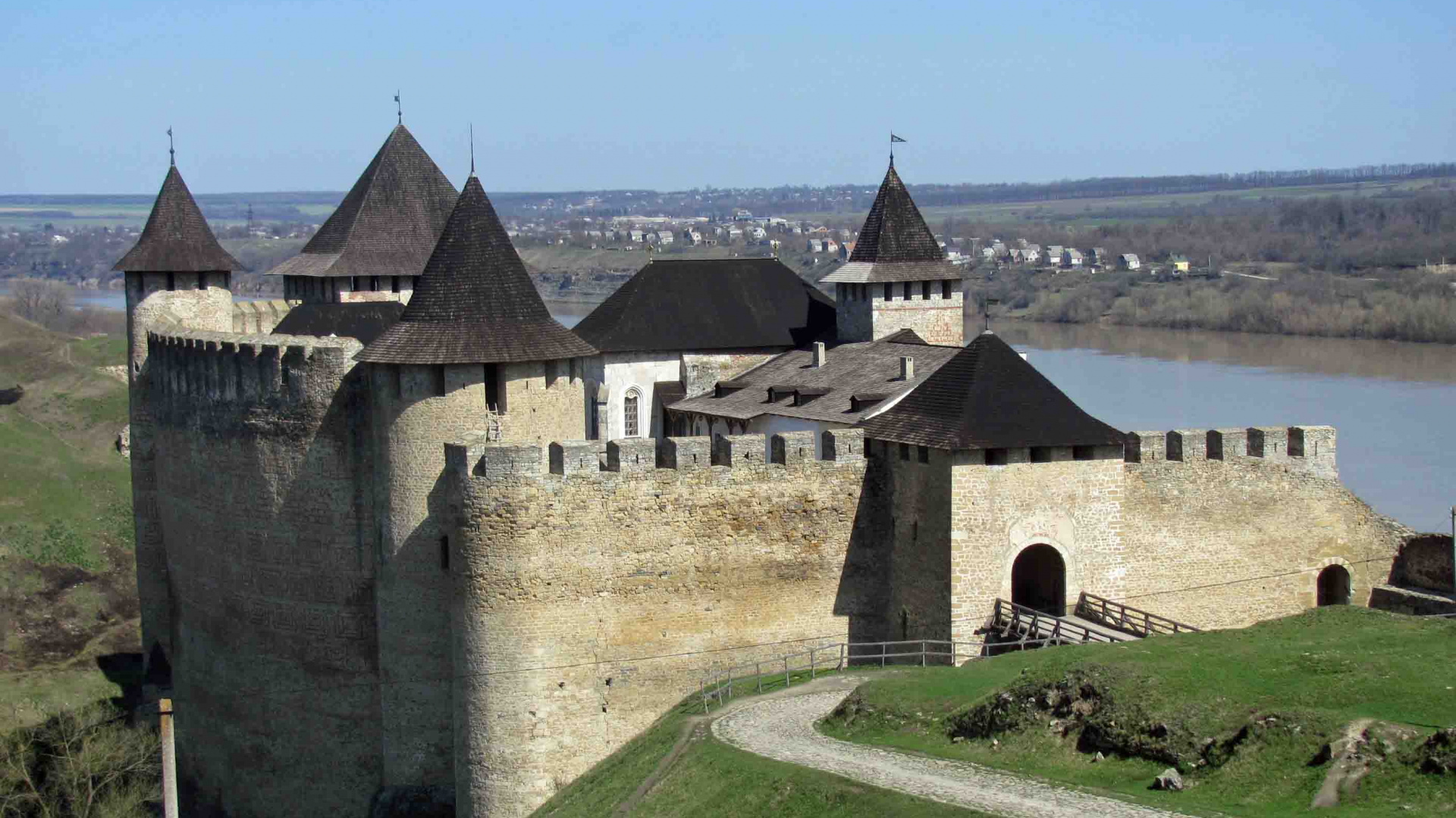 Обои средневековье, замок, фортификация, средневековая архитектура, здание в разрешении 1920x1080