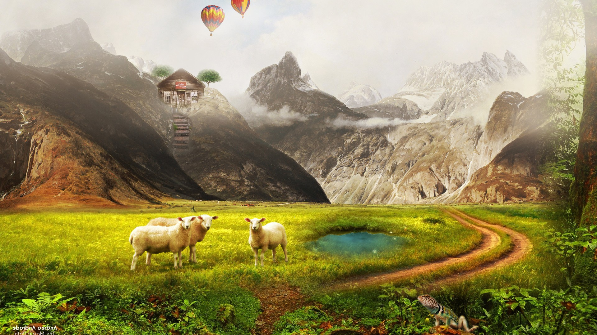 Обои природа, природный ландшафт, выгон, сенокосное угодье, нагорье в разрешении 1920x1080