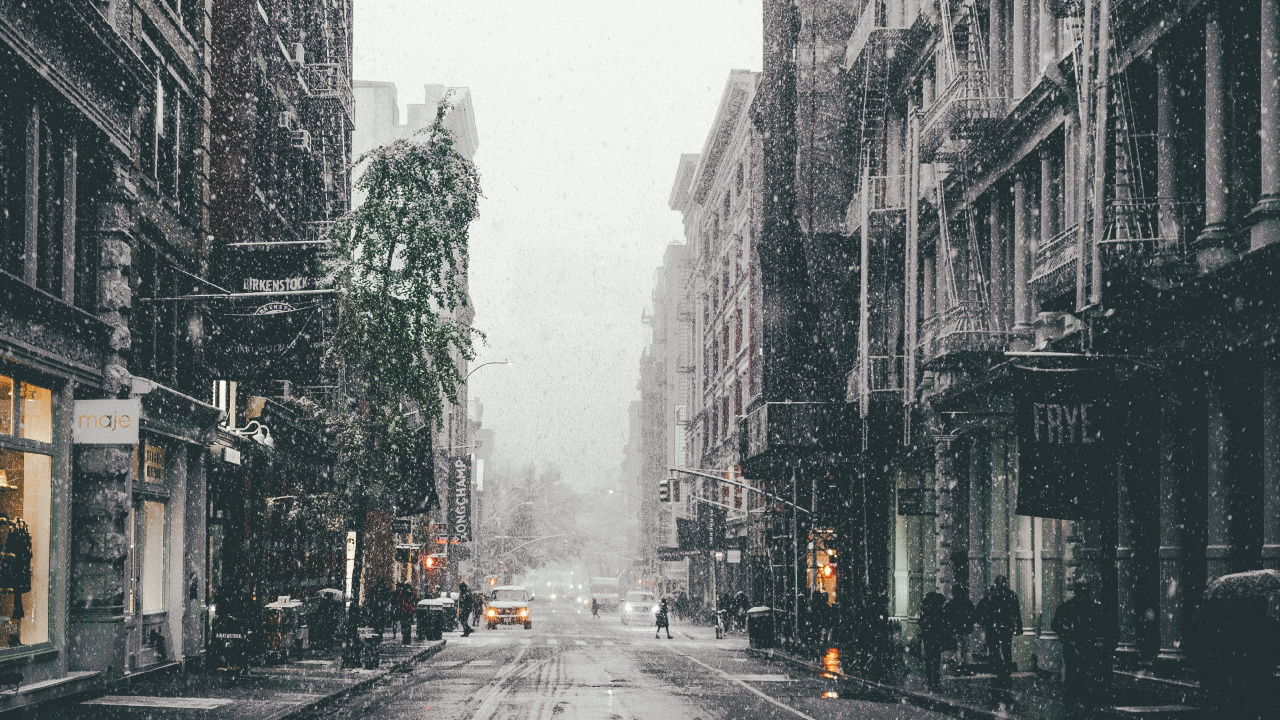 Обои город, улица, городской район, городок, населенный пункт в разрешении 1280x720