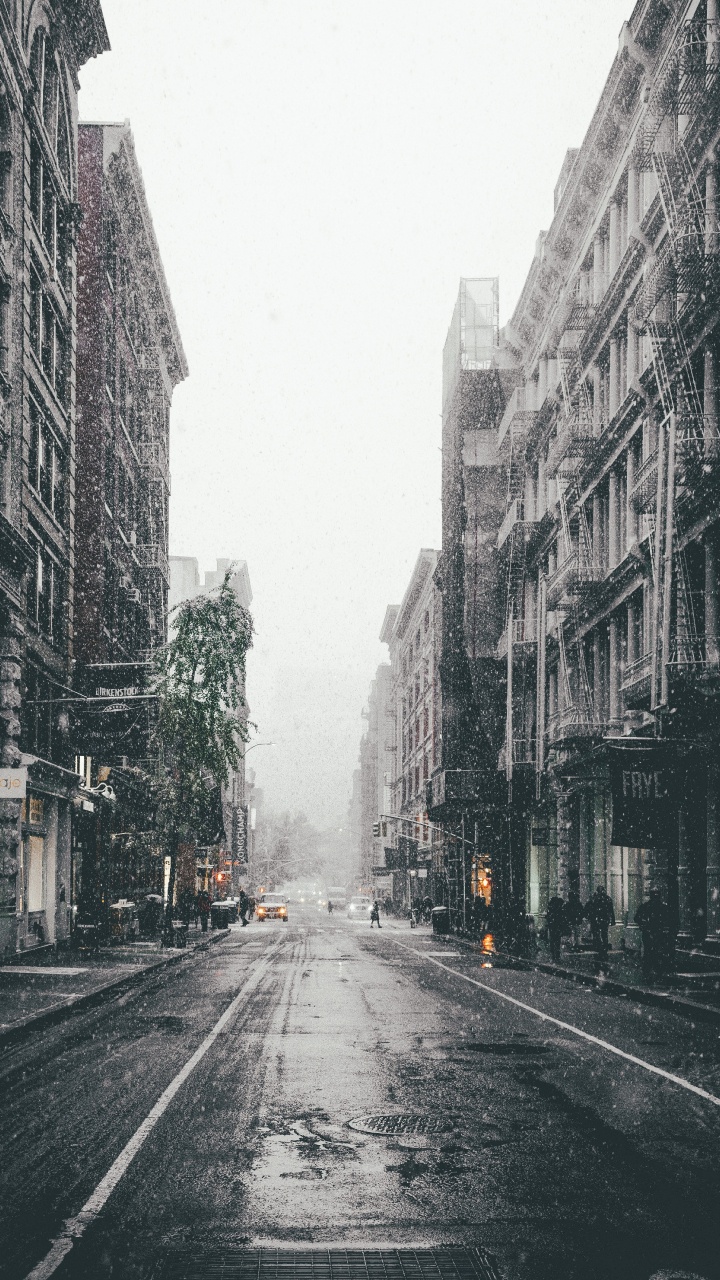 Обои город, улица, городской район, городок, населенный пункт в разрешении 720x1280