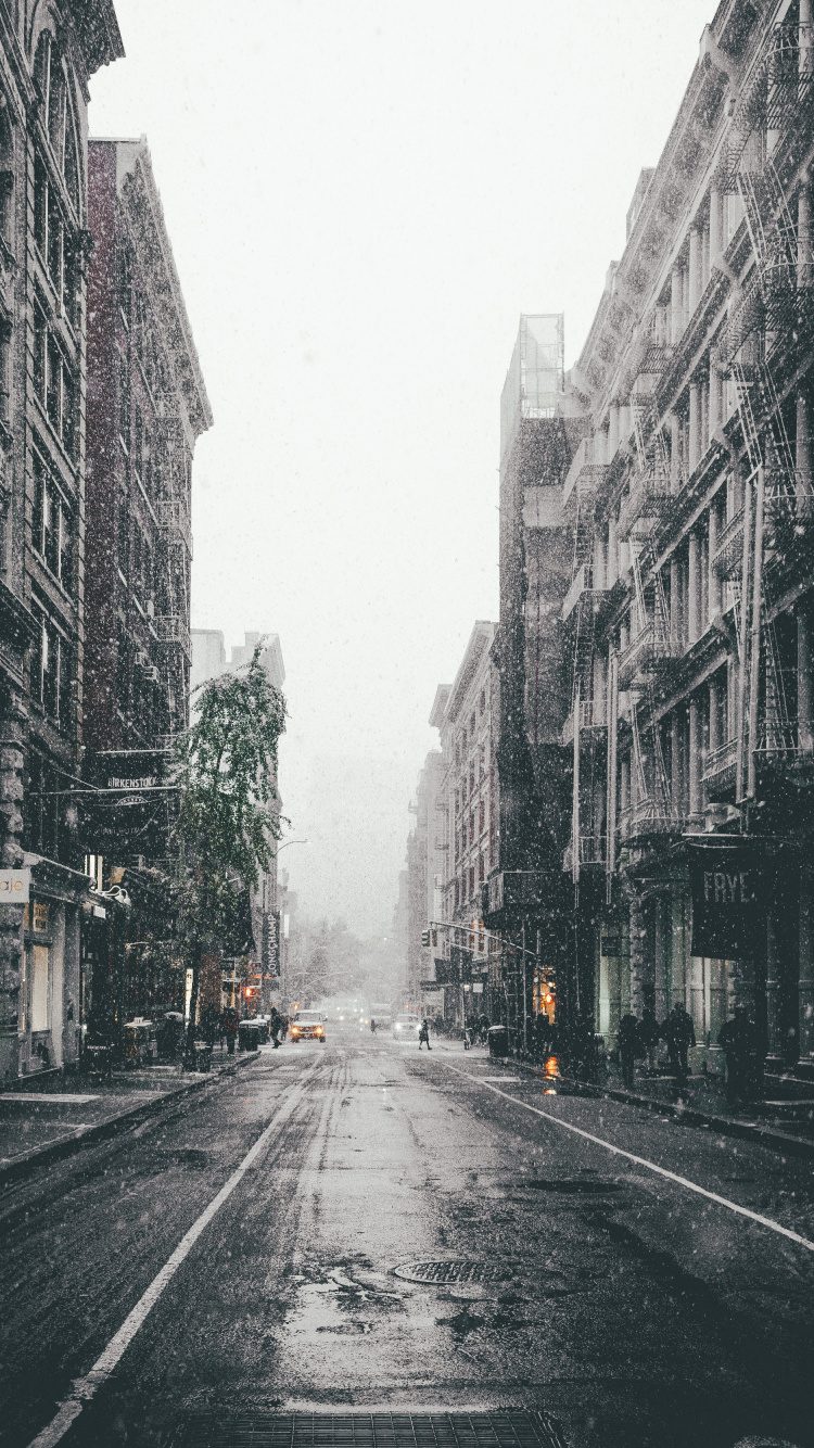 Обои город, улица, городской район, городок, населенный пункт в разрешении 750x1334