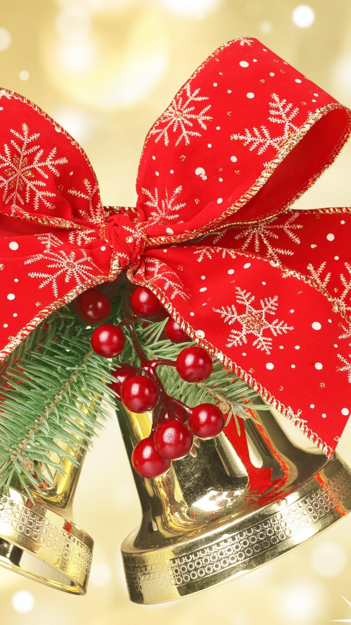 Обои Рождественский день, Новый год, праздник, рождественский орнамент, Рождественские украшения в разрешении 720x1280