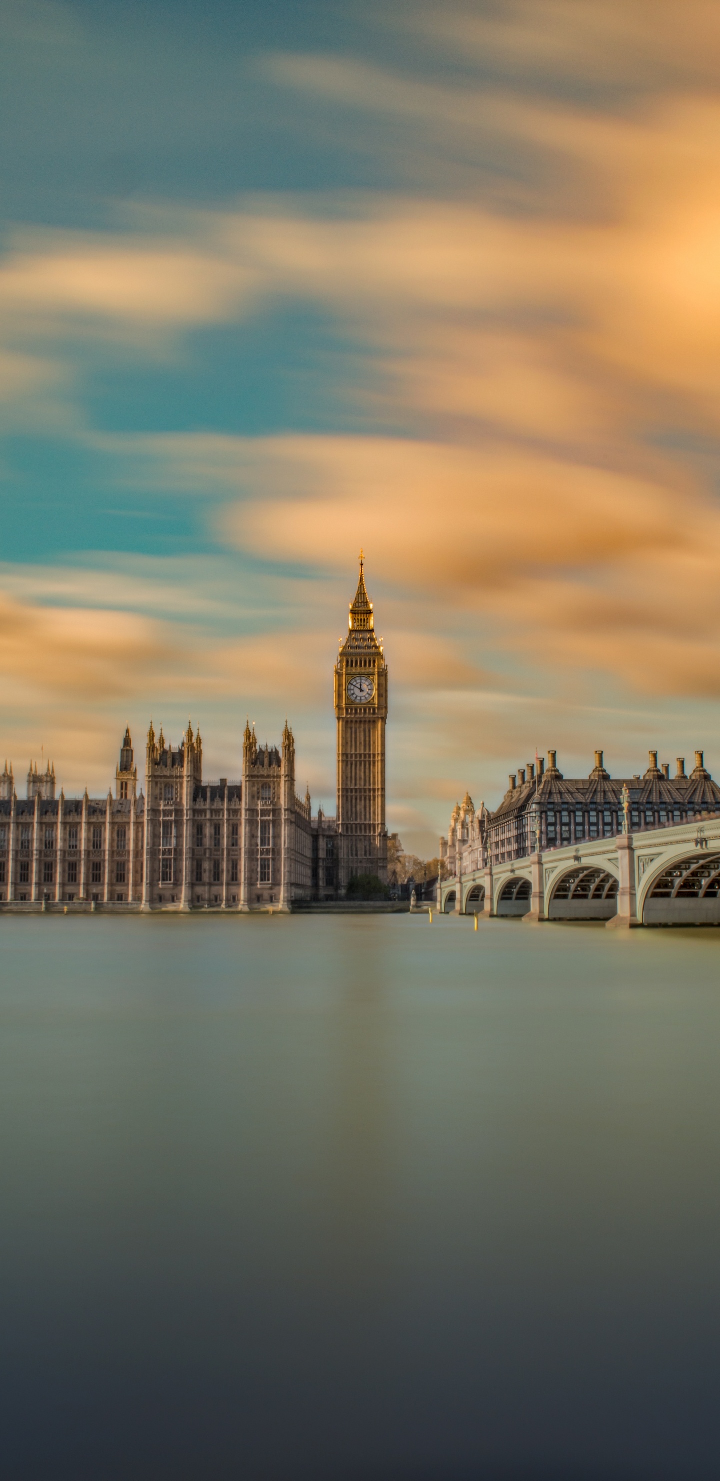 Обои здание парламента, вестминстерский дворец, Биг Бен, город, ориентир в разрешении 1440x2960