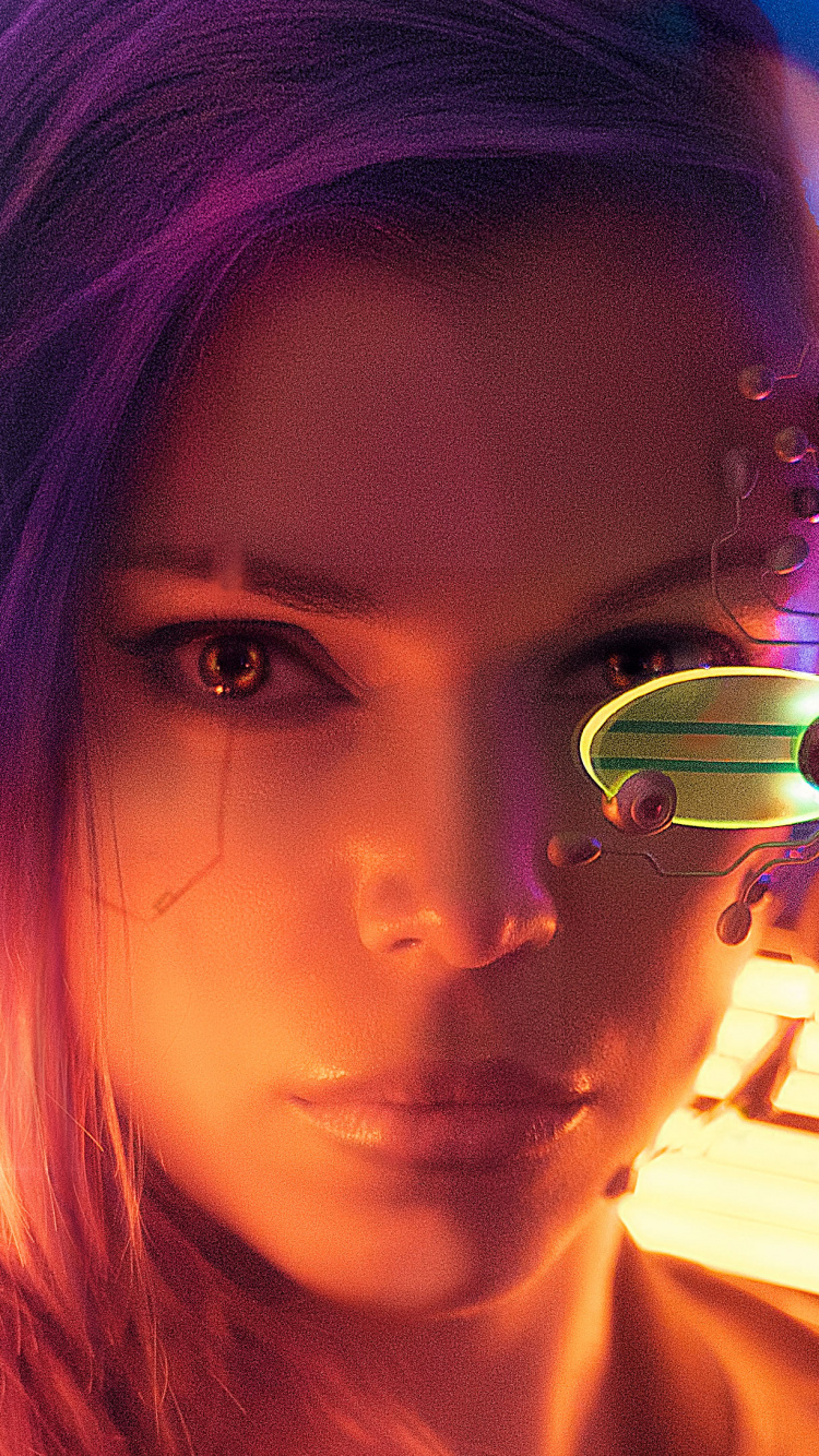 Обои Киберпанк 2077 косплей, Киберпанк 2077, Киберпанк, фэнтези, косплей в разрешении 750x1334