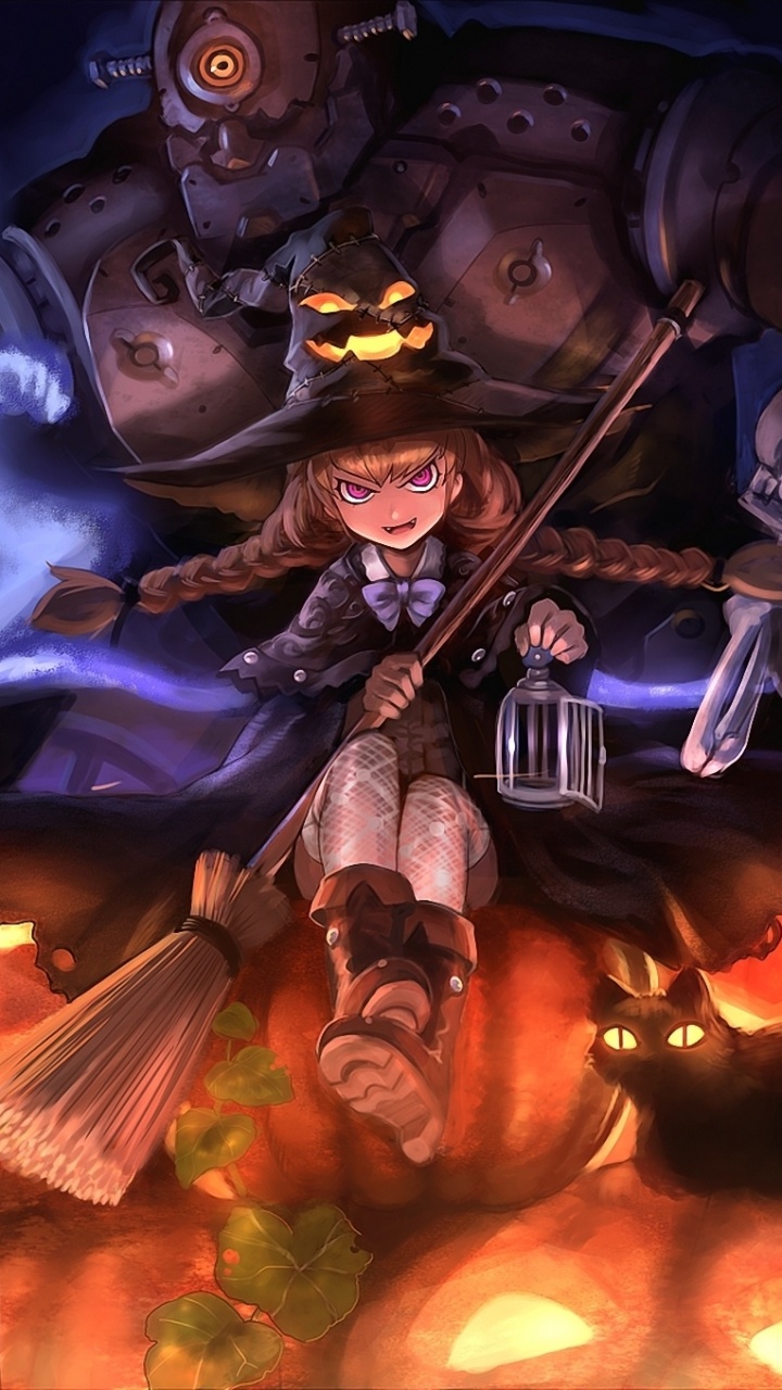 Обои демон, Это Хэллоуин, компьютерная игра, Хэллоуин nightcore, nightcore в разрешении 720x1280