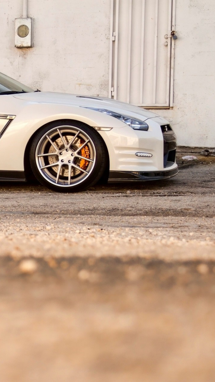 Обои Ниссан, авто, спорткар, обод, колесо в разрешении 750x1334