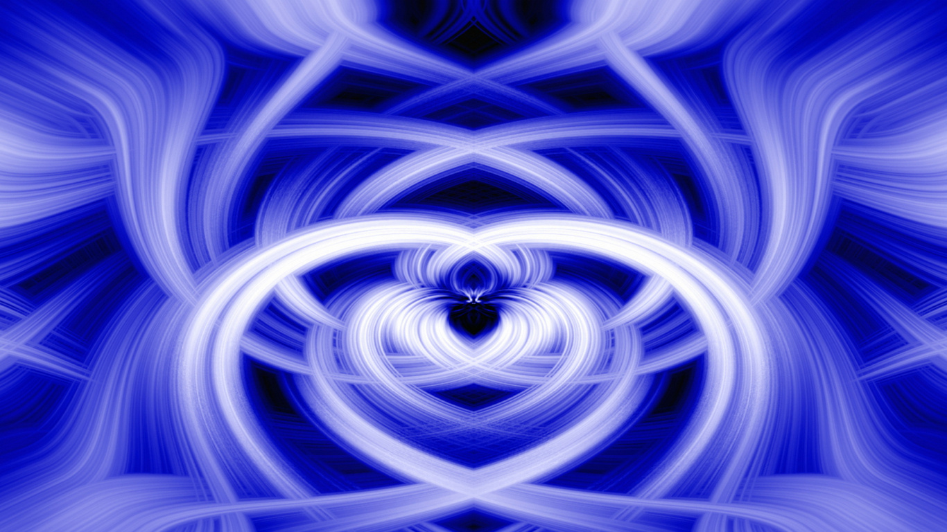 Обои синий, электрик, фрактальное искусство, пурпур, узор в разрешении 1366x768
