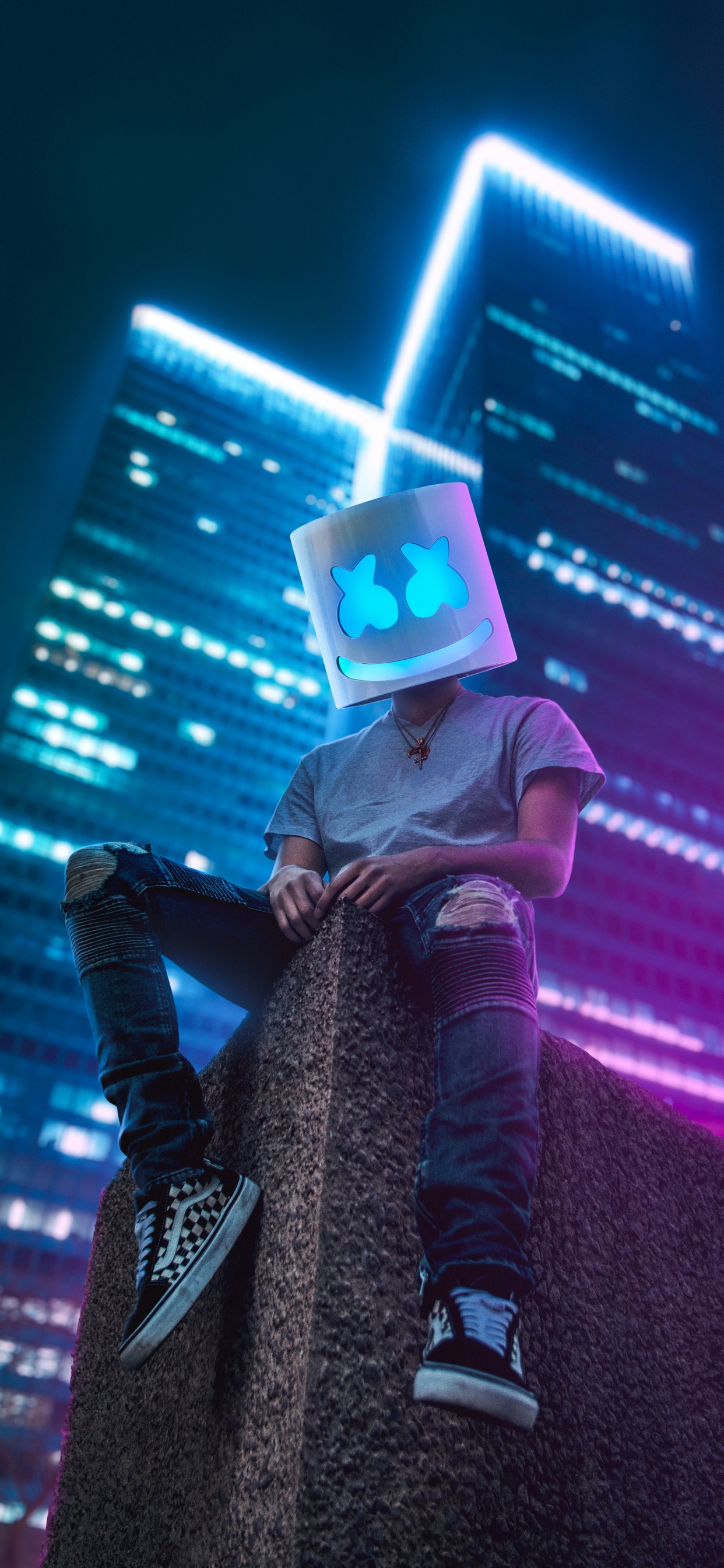 Обои Сиалкот Форт, ютуб, свет, пурпур, развлечение в разрешении 1242x2688