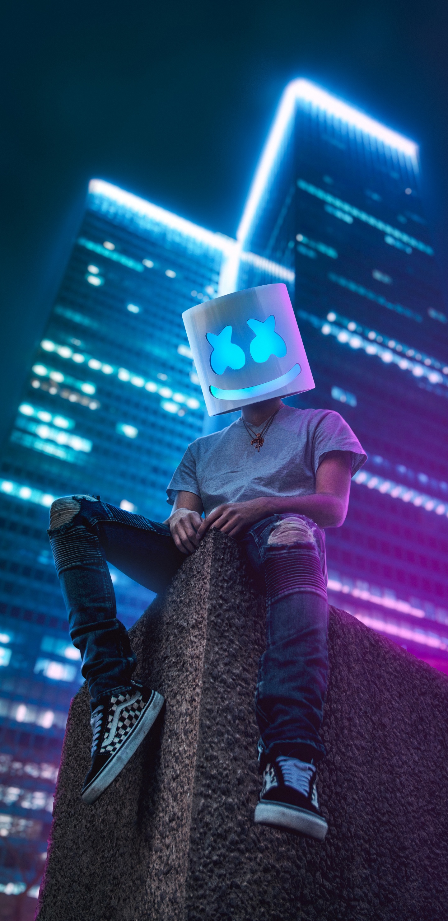 Обои Сиалкот Форт, ютуб, свет, пурпур, развлечение в разрешении 1440x2960