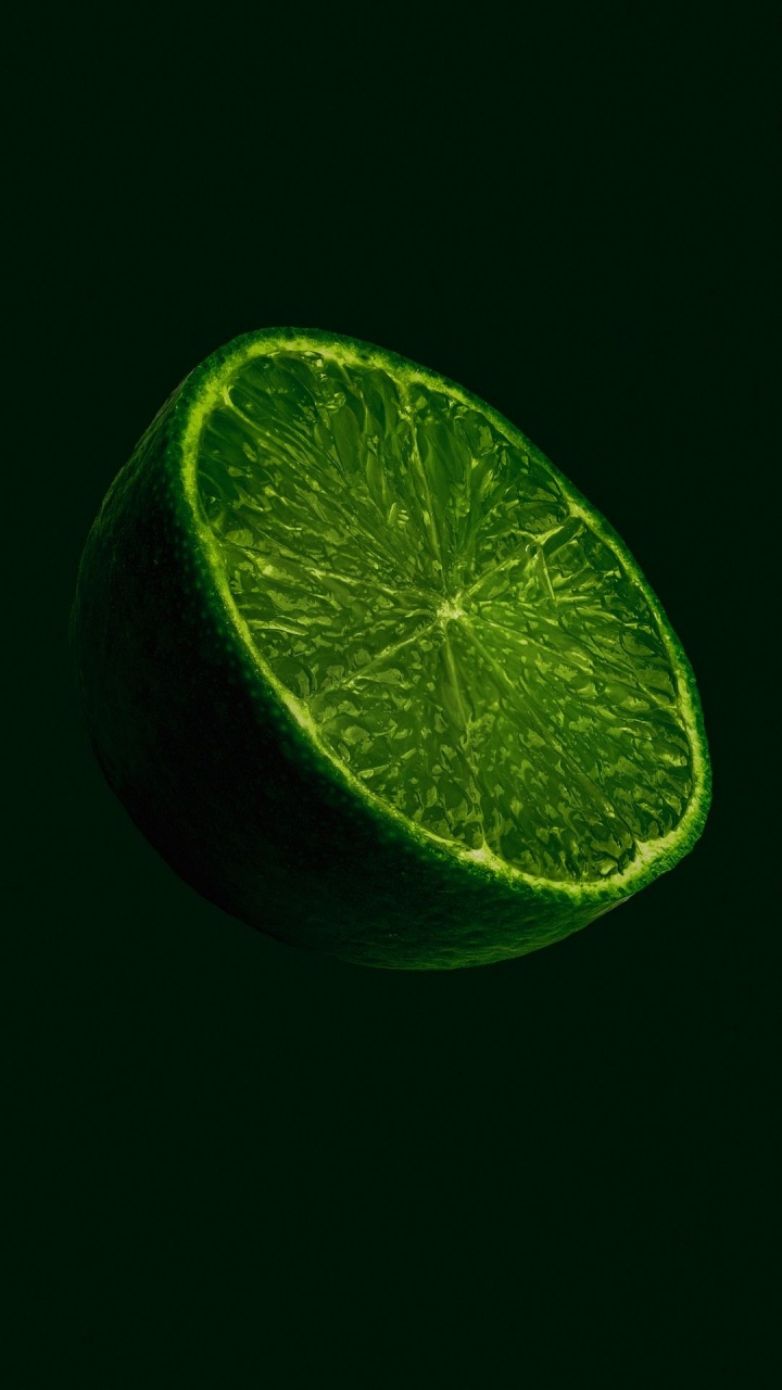 Обои зеленый лимон, лимон, Лайм, фрукты, лаймовый лист в разрешении 720x1280