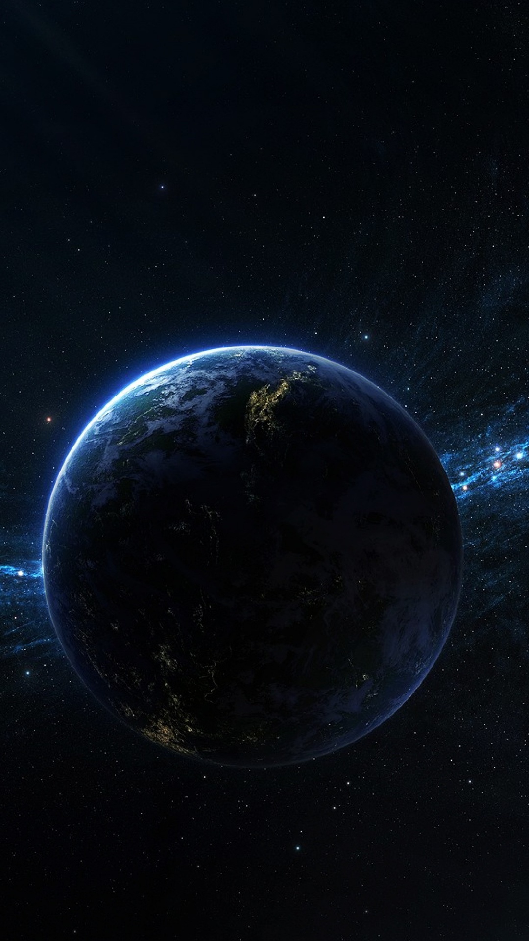 Обои космическое пространство, астрономический объект, атмосфера, планета, космос в разрешении 1080x1920