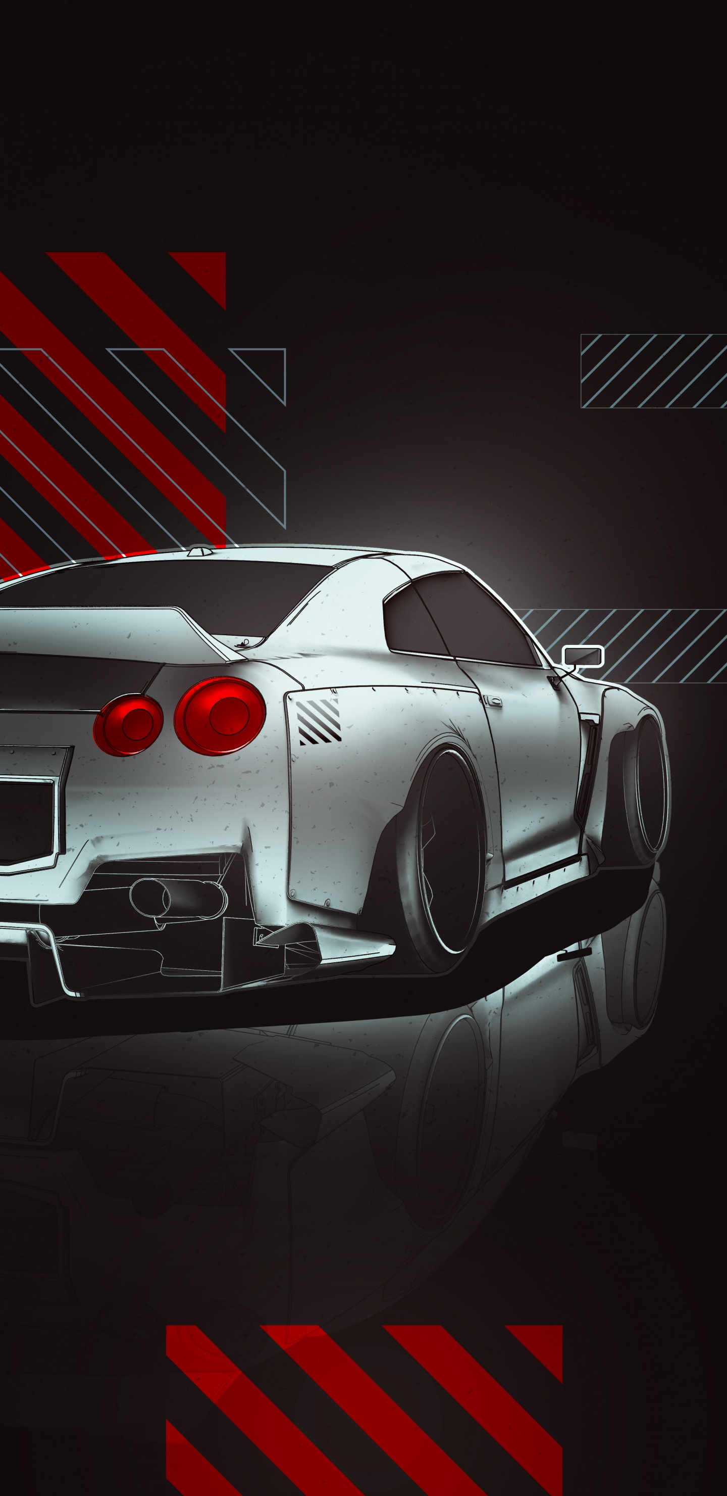 Обои nissan gt r, nissan skyline gt r, легковые автомобили, Ниссан, спорткар в разрешении 1440x2960