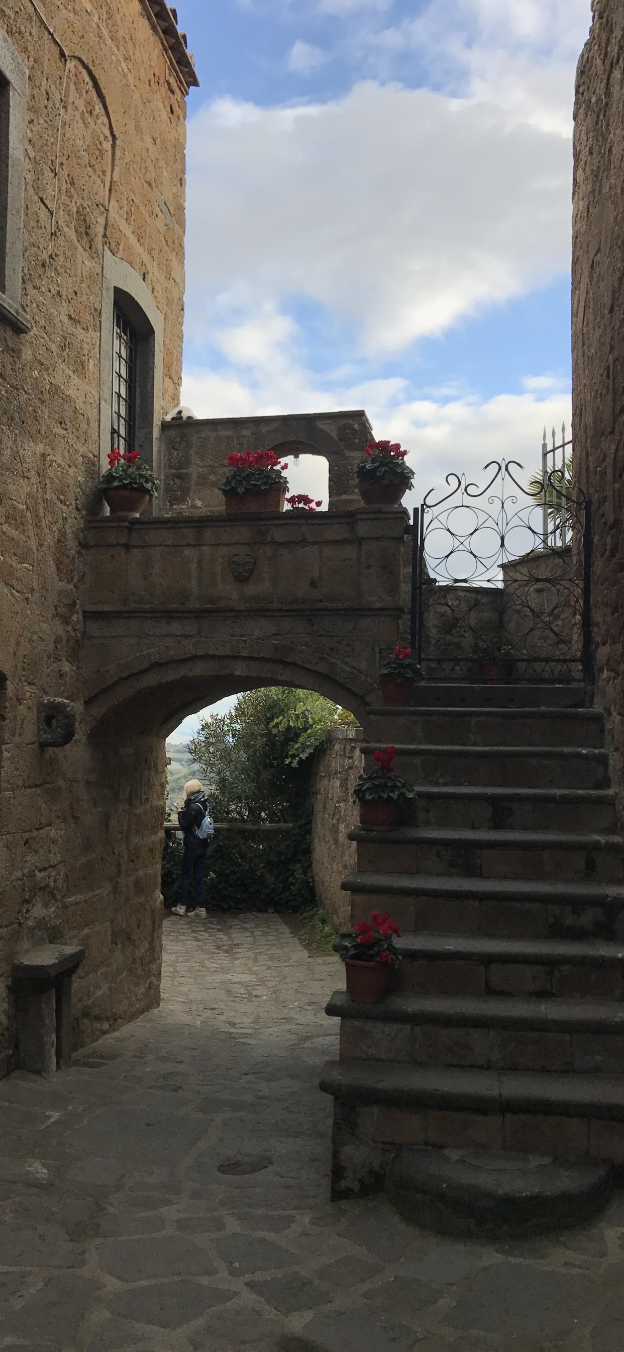 Обои арка, улица, здание, стена, древняя история в разрешении 1242x2688