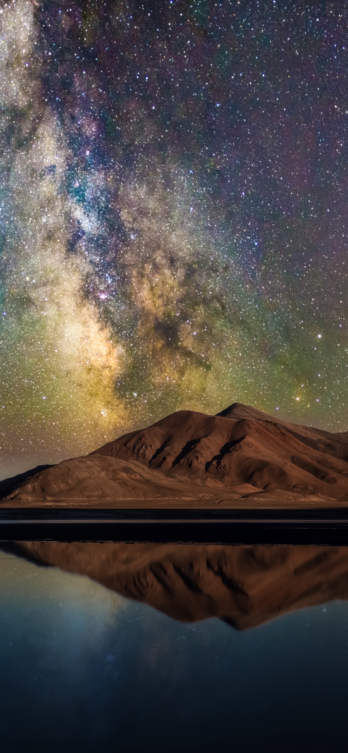 Обои пришел ли бог, вода, атмосфера, гора, экорегион в разрешении 1125x2436