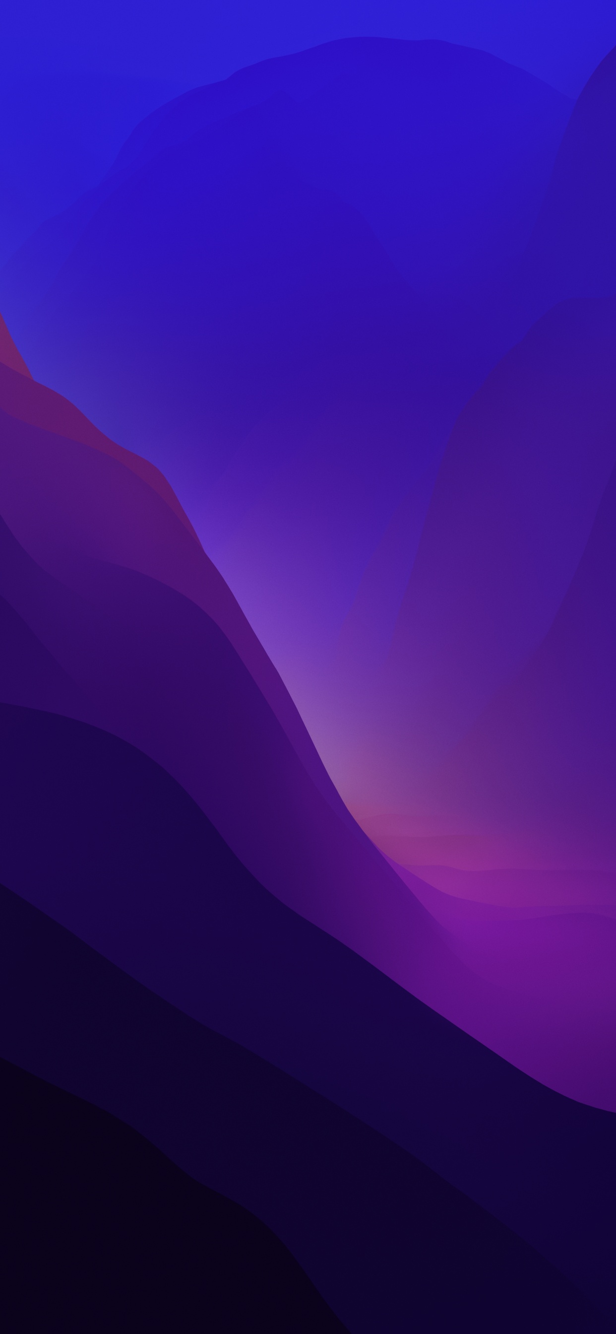 Обои macOS 12 Monterey – Official Stock Wallpaper 6K Resolution! (Dark) в разрешении 1242x2688