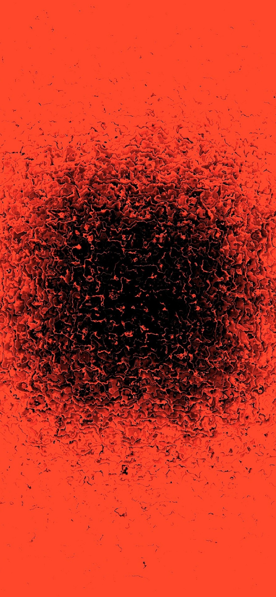 Обои Апельсин, красный цвет, графика, текстовые сообщения, измеритель в разрешении 1125x2436