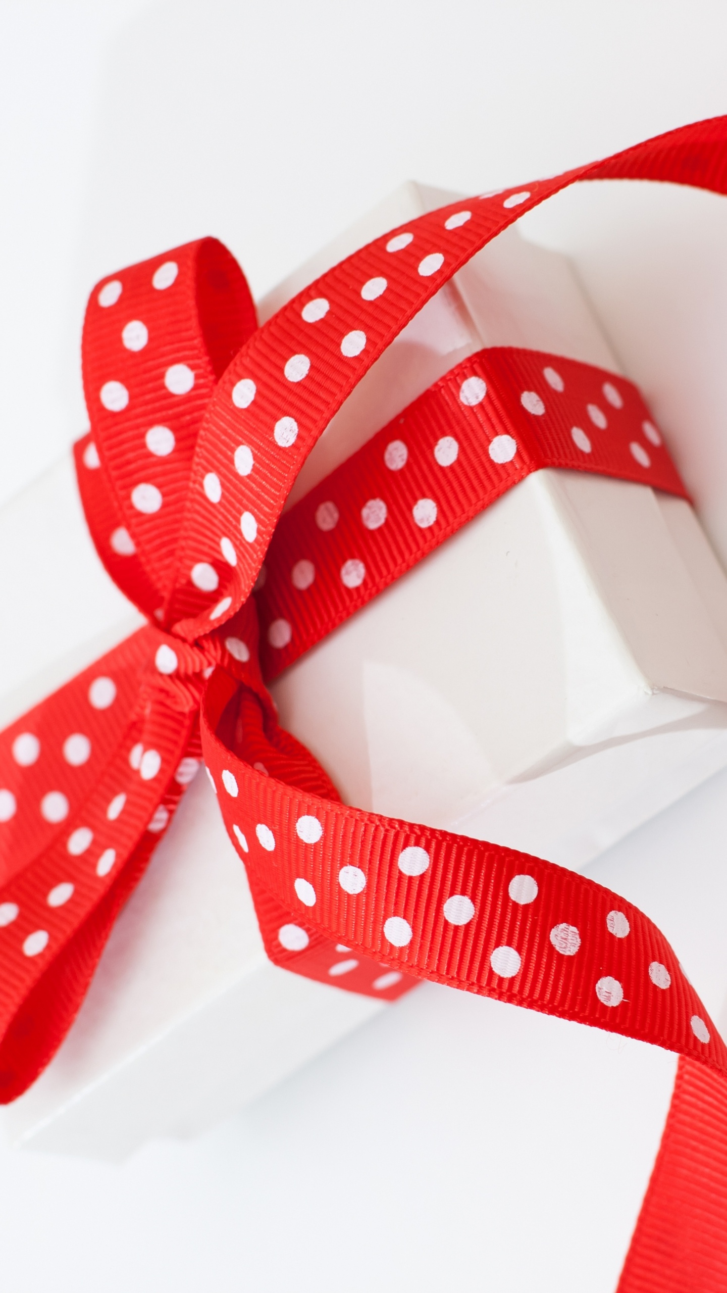 Обои День Святого Валентина, лента, красный цвет, модный аксессуар, галстук-бабочка в разрешении 1440x2560